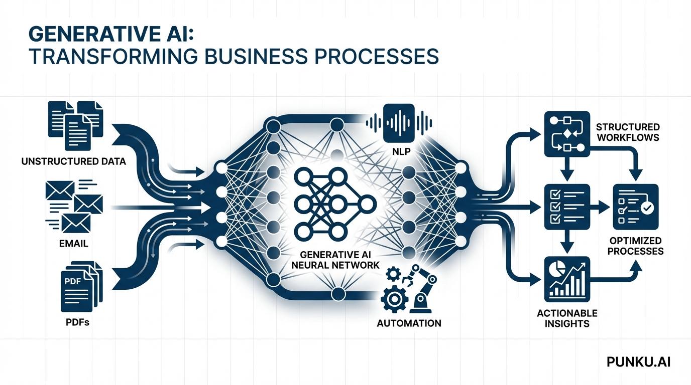 From Rigid Rules to Cognitive Workflows: The Role of Generative AI and NLP in Modern Business Process Automation